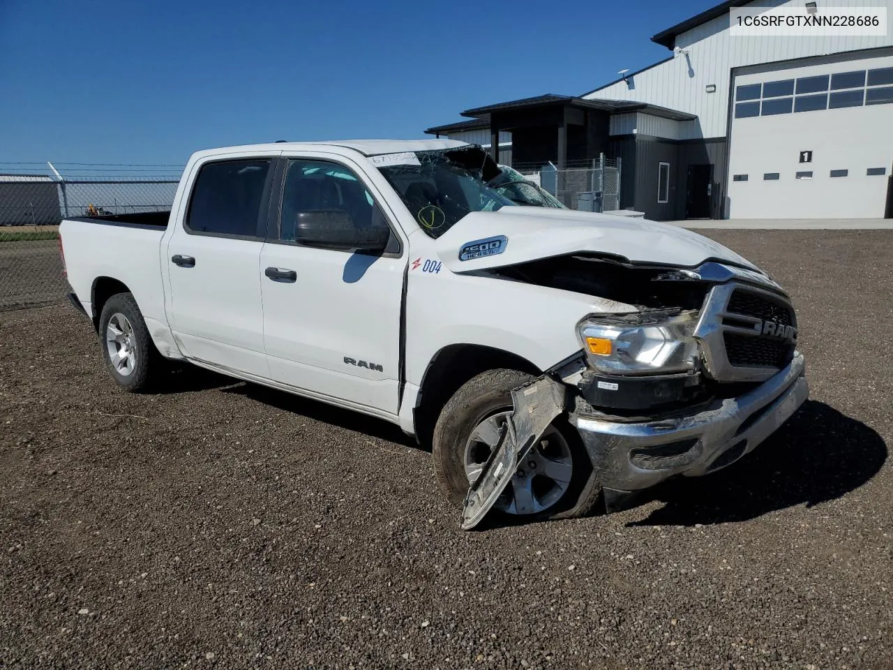 2022 Ram 1500 Tradesman VIN: 1C6SRFGTXNN228686 Lot: 67935094