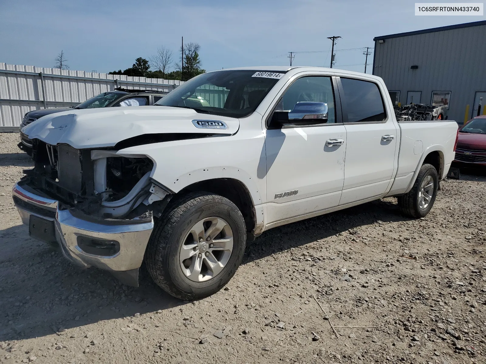 2022 Ram 1500 Laramie VIN: 1C6SRFRT0NN433740 Lot: 68019614