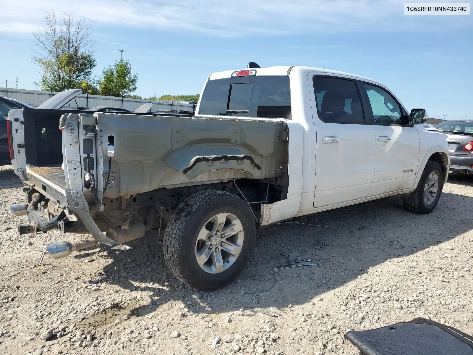 2022 Ram 1500 Laramie VIN: 1C6SRFRT0NN433740 Lot: 68019614