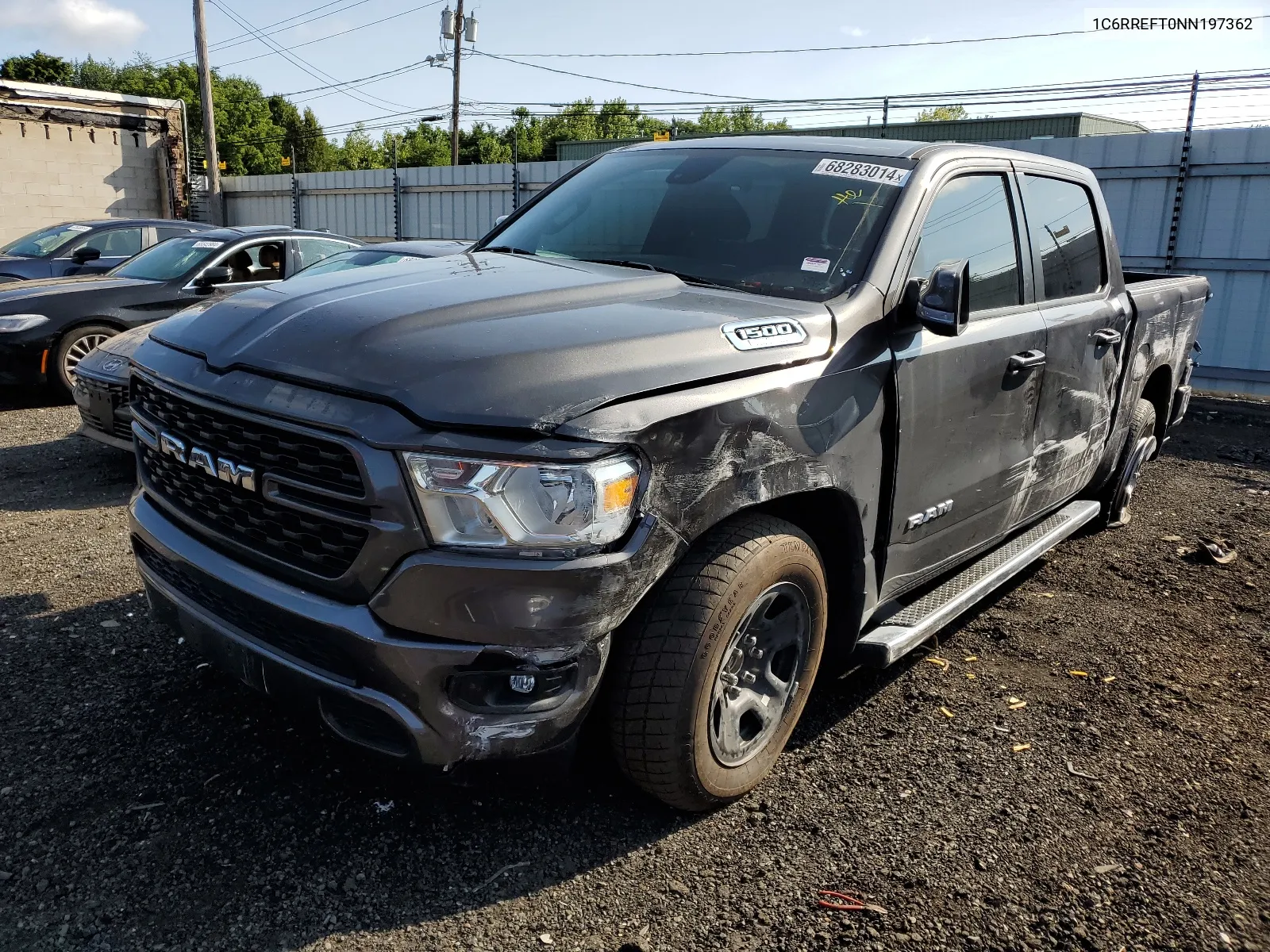 2022 Ram 1500 Big Horn/Lone Star VIN: 1C6RREFT0NN197362 Lot: 68283014