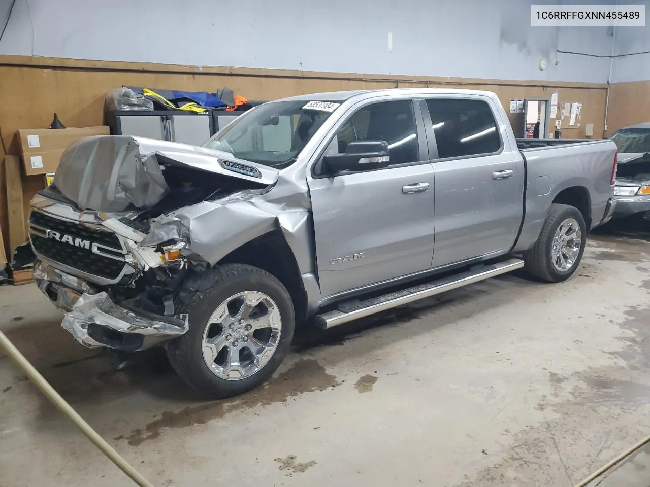 2022 Ram 1500 Big Horn/Lone Star VIN: 1C6RRFFGXNN455489 Lot: 68537984