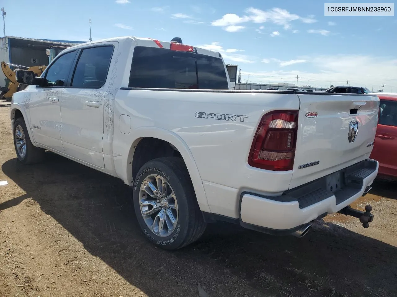 2022 Ram 1500 Laramie VIN: 1C6SRFJM8NN238960 Lot: 68647364