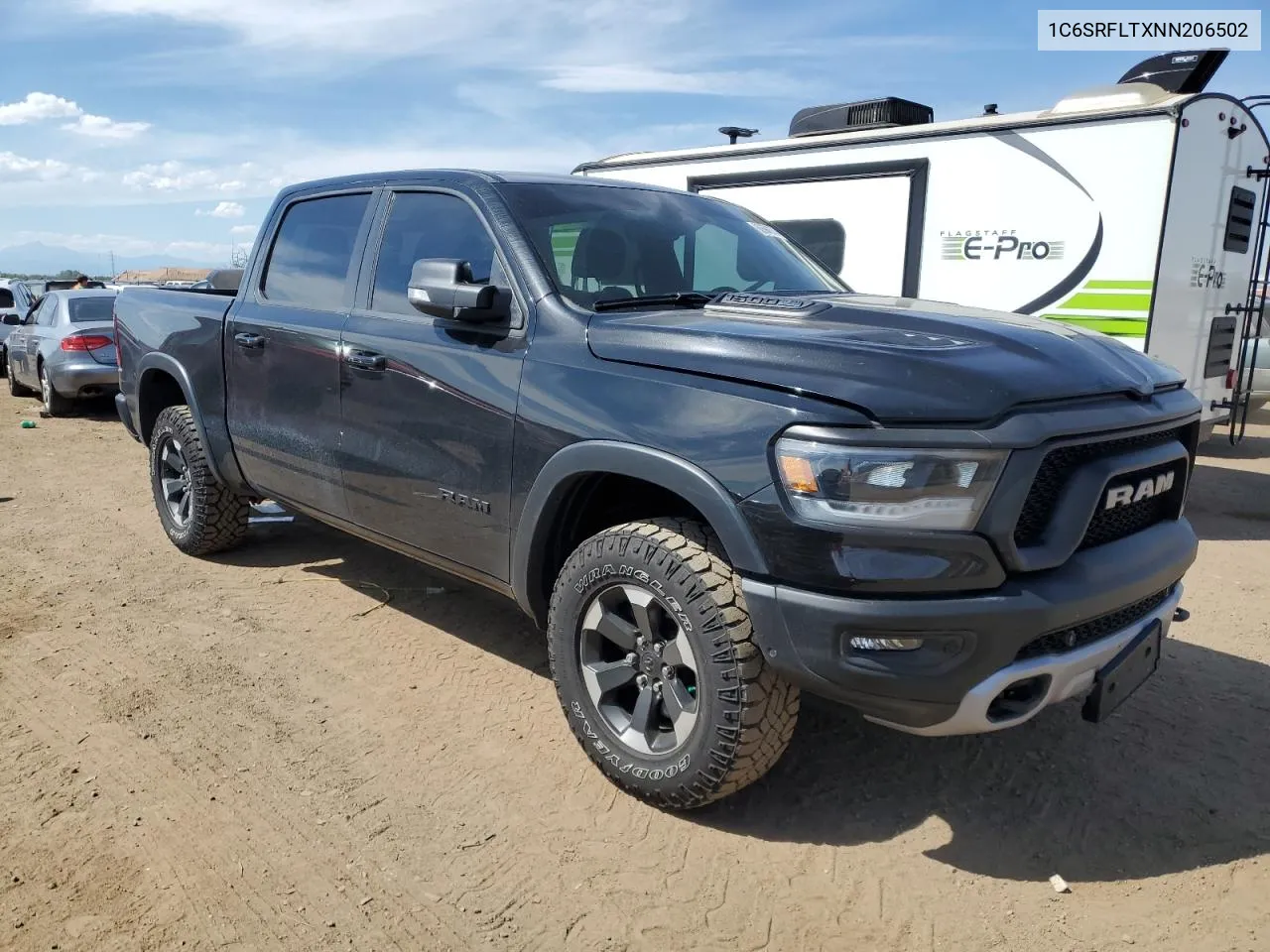 2022 Ram 1500 Rebel VIN: 1C6SRFLTXNN206502 Lot: 68694374