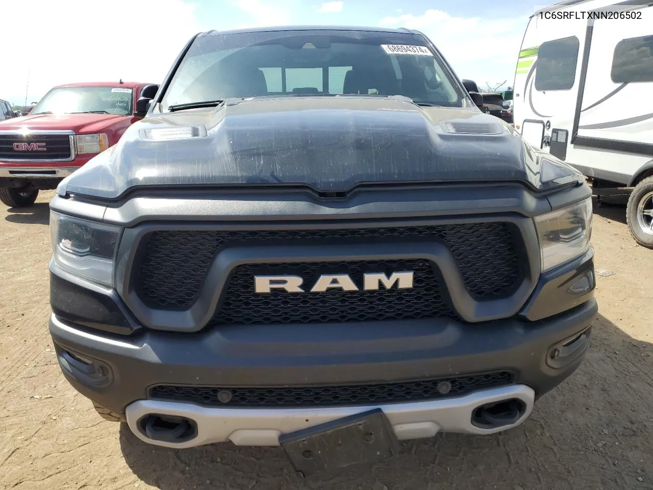 2022 Ram 1500 Rebel VIN: 1C6SRFLTXNN206502 Lot: 68694374