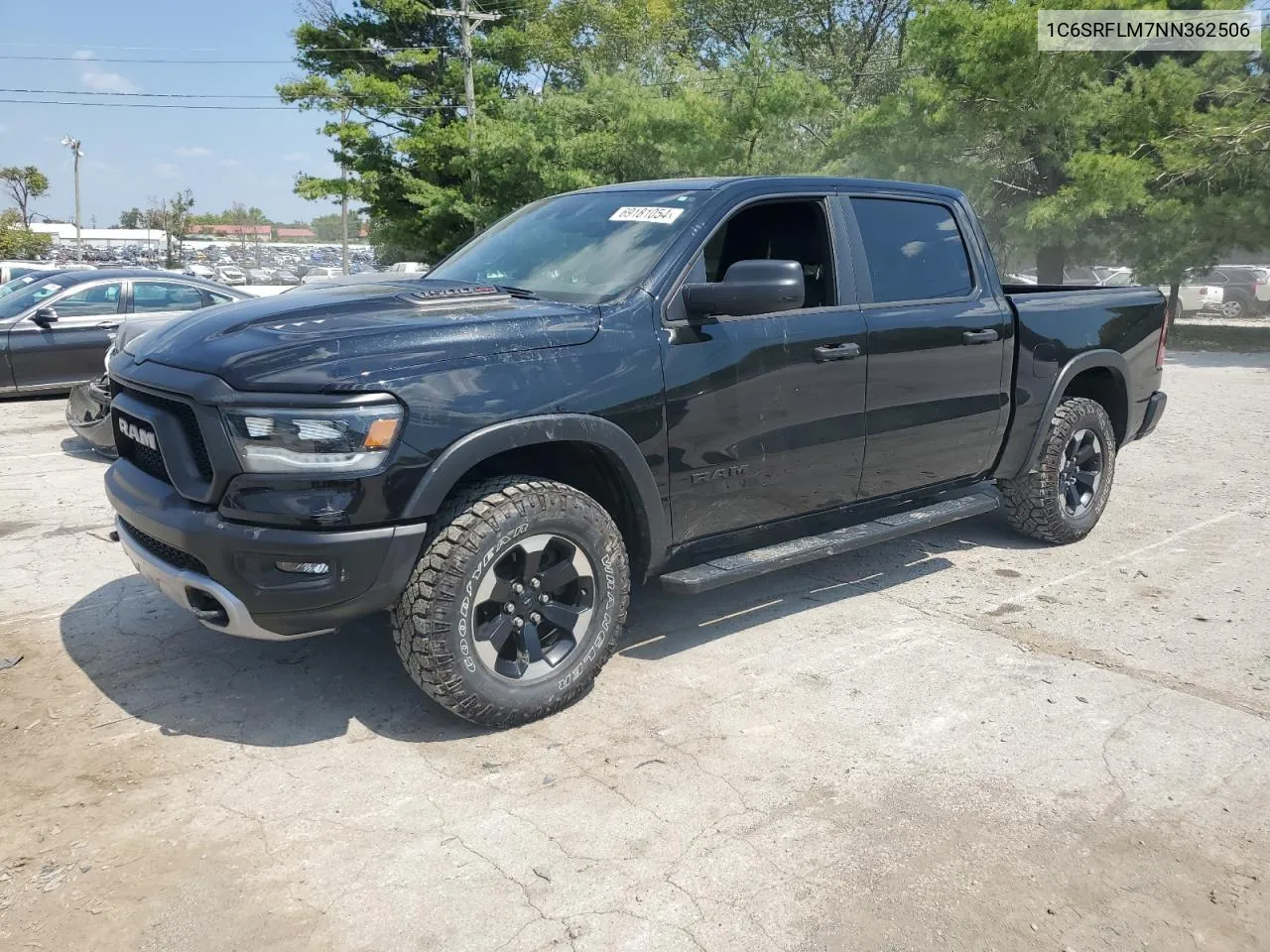 2022 Ram 1500 Rebel VIN: 1C6SRFLM7NN362506 Lot: 69181054