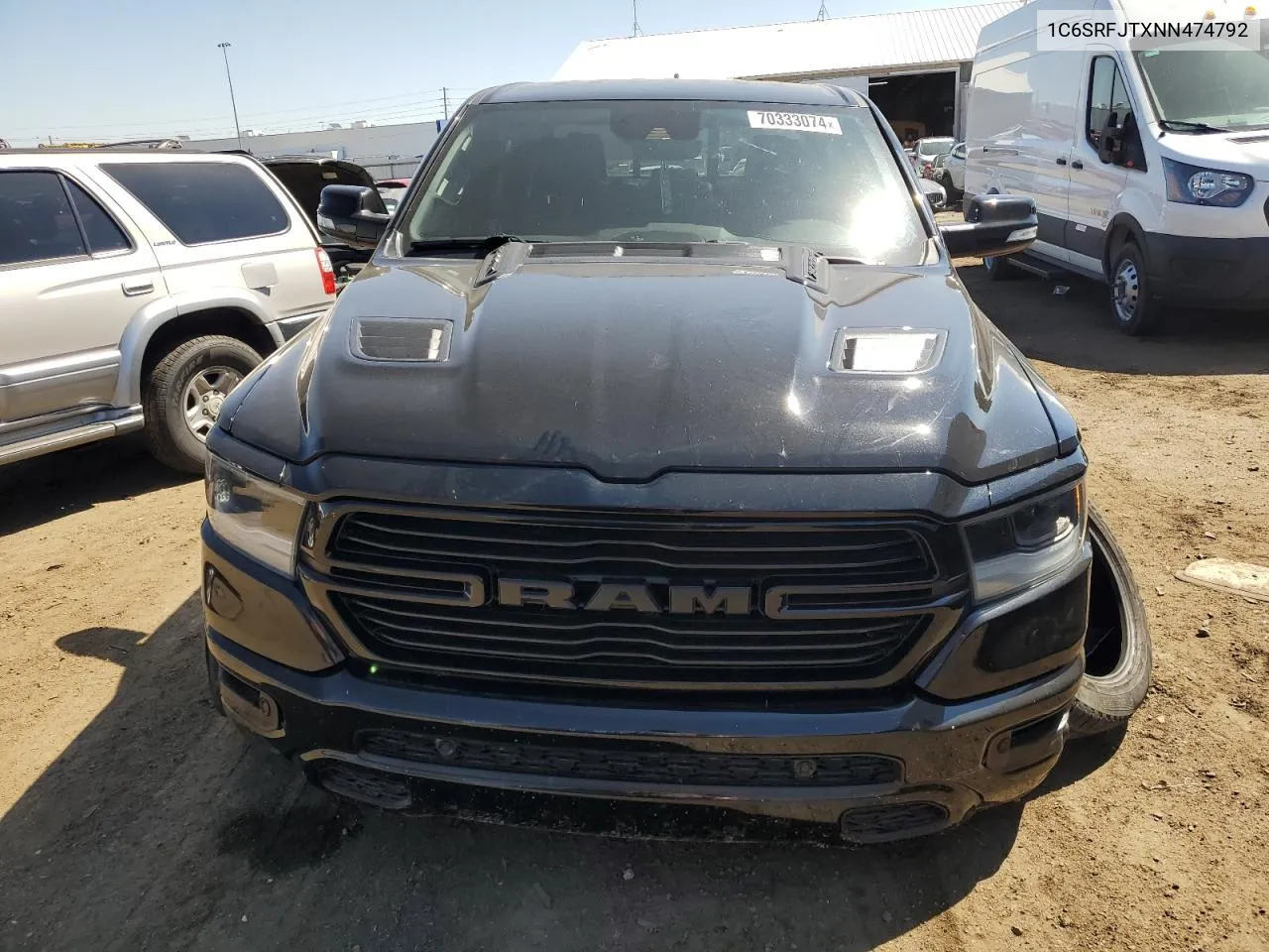 2022 Ram 1500 Laramie VIN: 1C6SRFJTXNN474792 Lot: 70333074