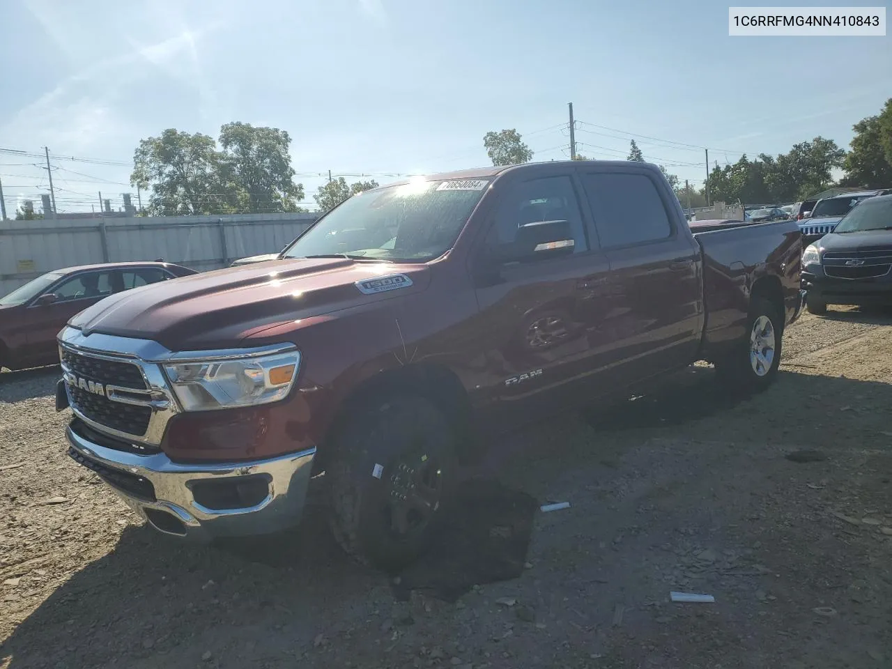 2022 Ram 1500 Big Horn/Lone Star VIN: 1C6RRFMG4NN410843 Lot: 70850084