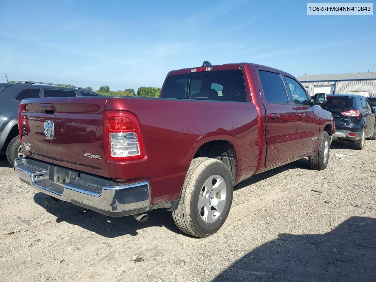 2022 Ram 1500 Big Horn/Lone Star VIN: 1C6RRFMG4NN410843 Lot: 70850084