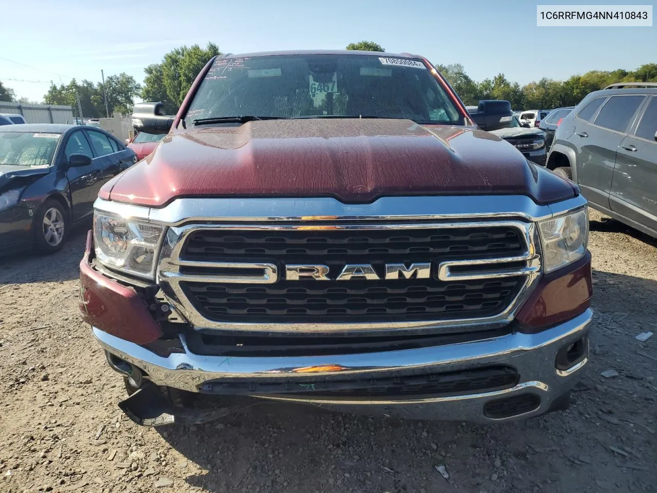 2022 Ram 1500 Big Horn/Lone Star VIN: 1C6RRFMG4NN410843 Lot: 70850084