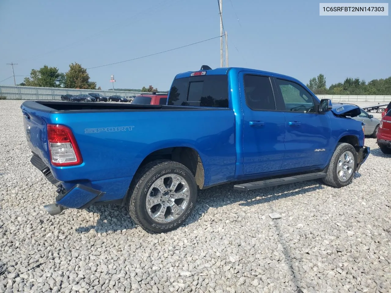 2022 Ram 1500 Big Horn/Lone Star VIN: 1C6SRFBT2NN147303 Lot: 71069534