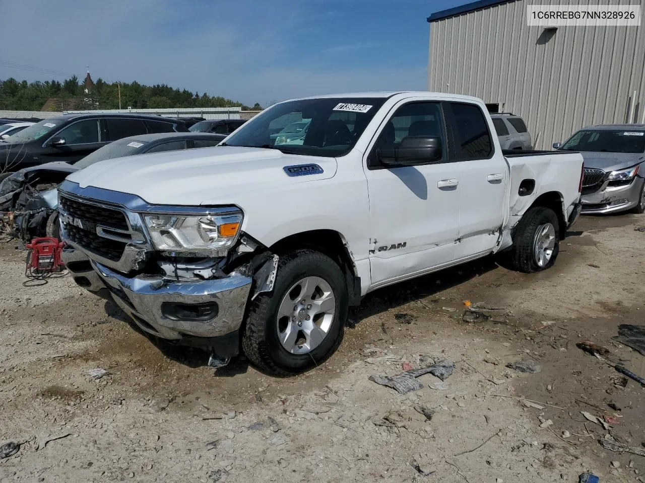 2022 Ram 1500 Big Horn/Lone Star VIN: 1C6RREBG7NN328926 Lot: 71398404