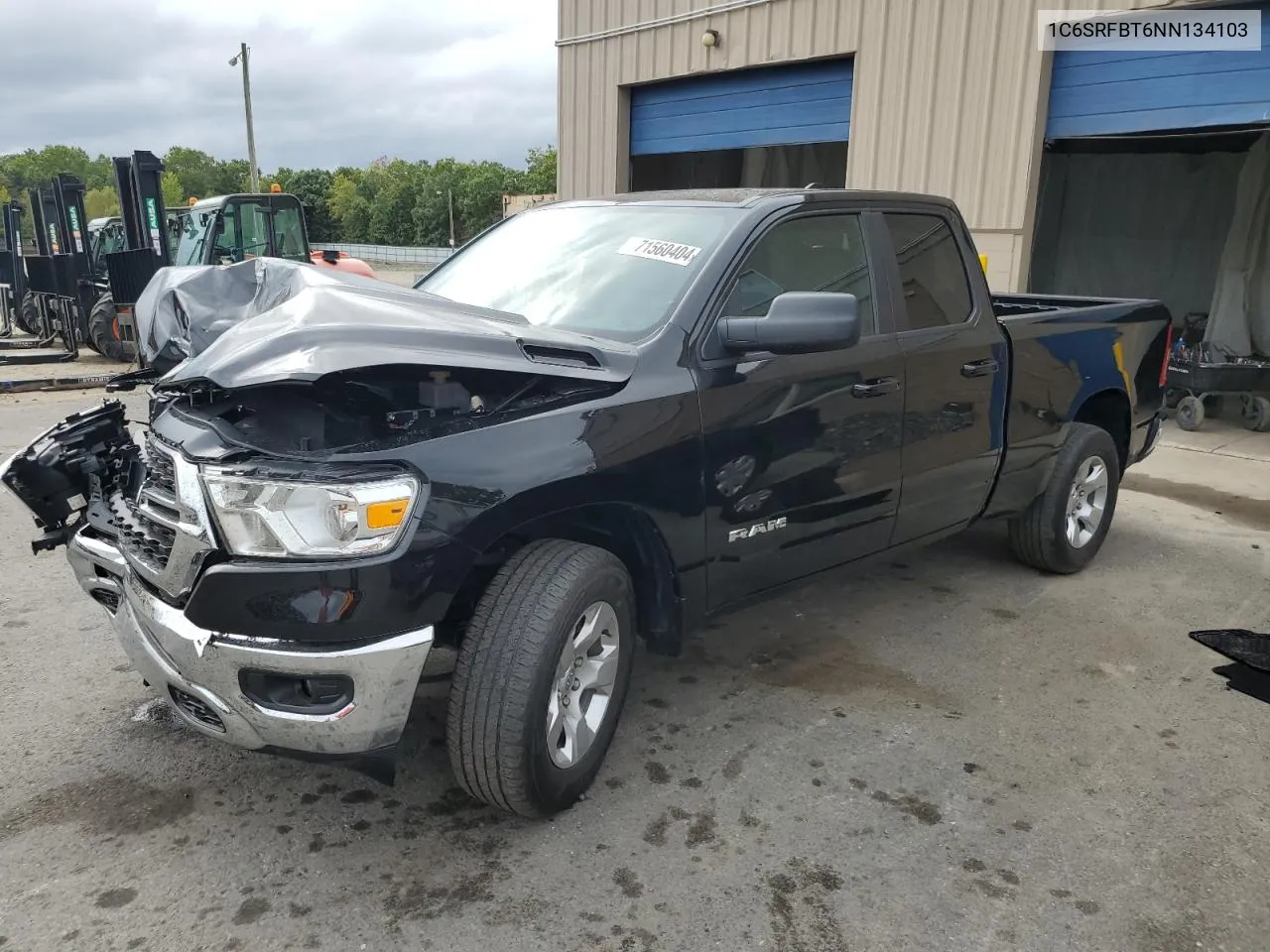 2022 Ram 1500 Big Horn/Lone Star VIN: 1C6SRFBT6NN134103 Lot: 71560404