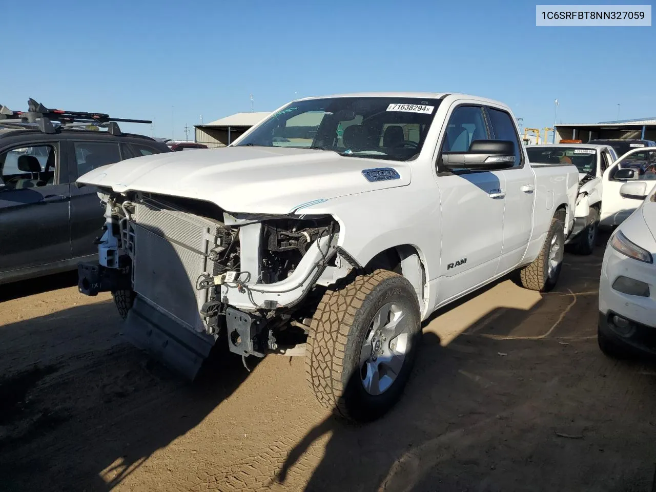 2022 Ram 1500 Big Horn/Lone Star VIN: 1C6SRFBT8NN327059 Lot: 71638294