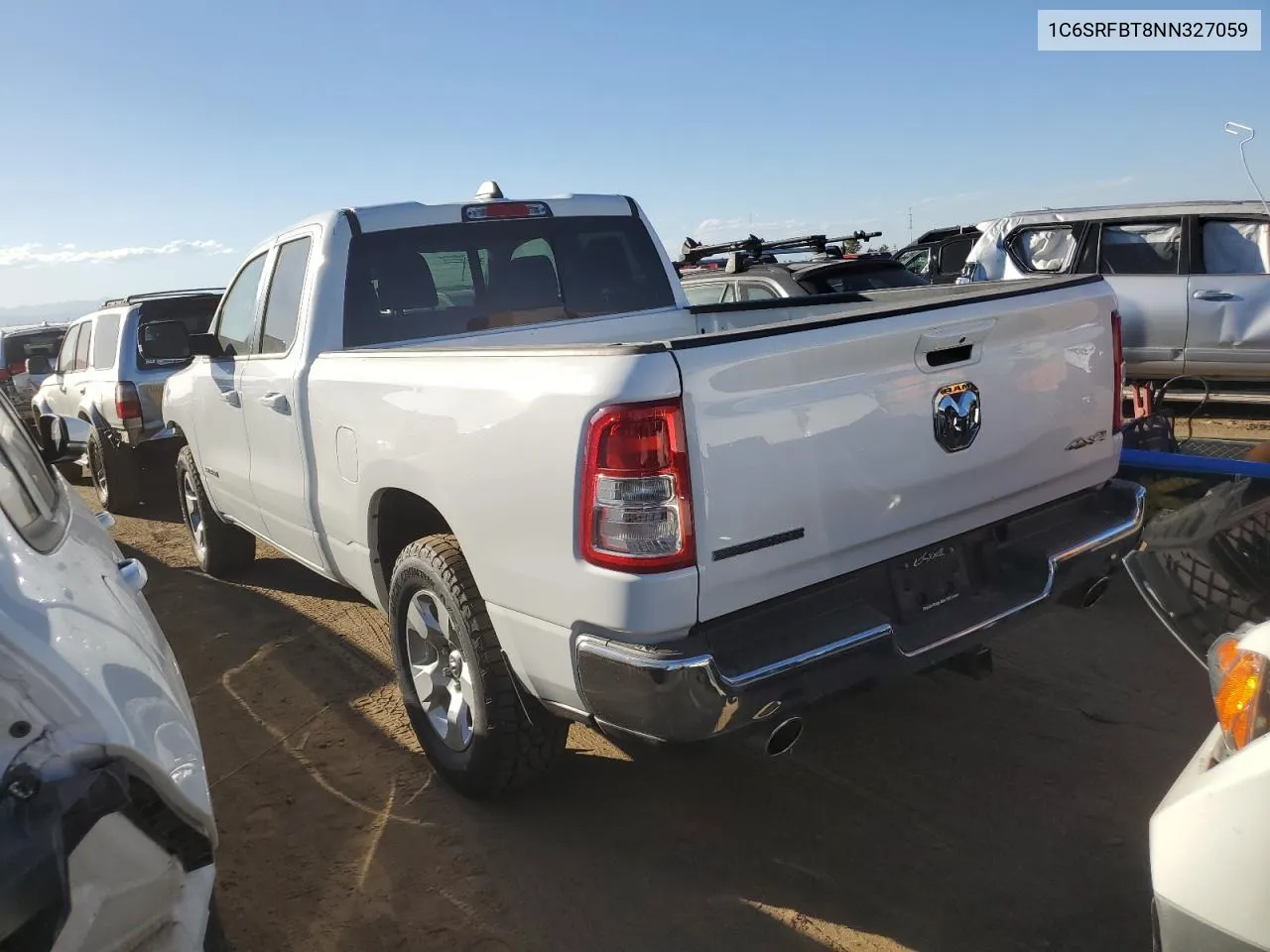 2022 Ram 1500 Big Horn/Lone Star VIN: 1C6SRFBT8NN327059 Lot: 71638294