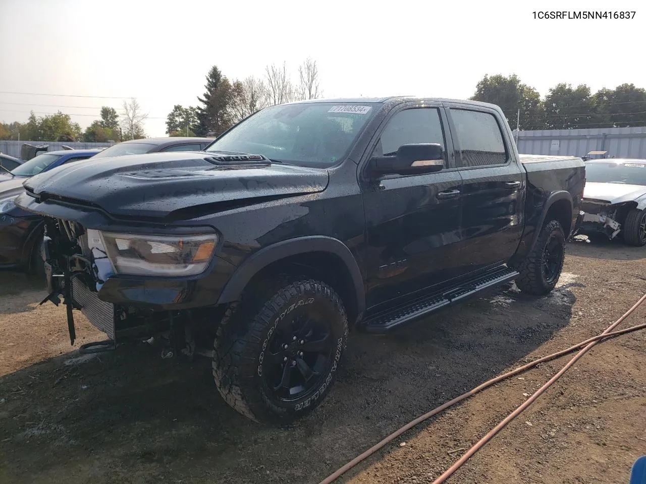 2022 Ram 1500 Rebel VIN: 1C6SRFLM5NN416837 Lot: 71708534