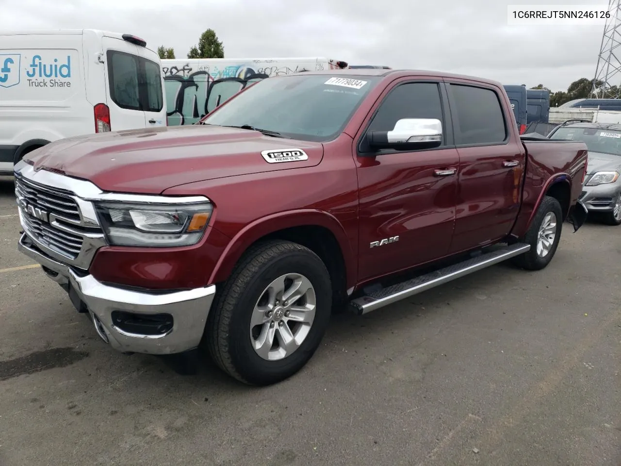 2022 Ram 1500 Laramie VIN: 1C6RREJT5NN246126 Lot: 71779034