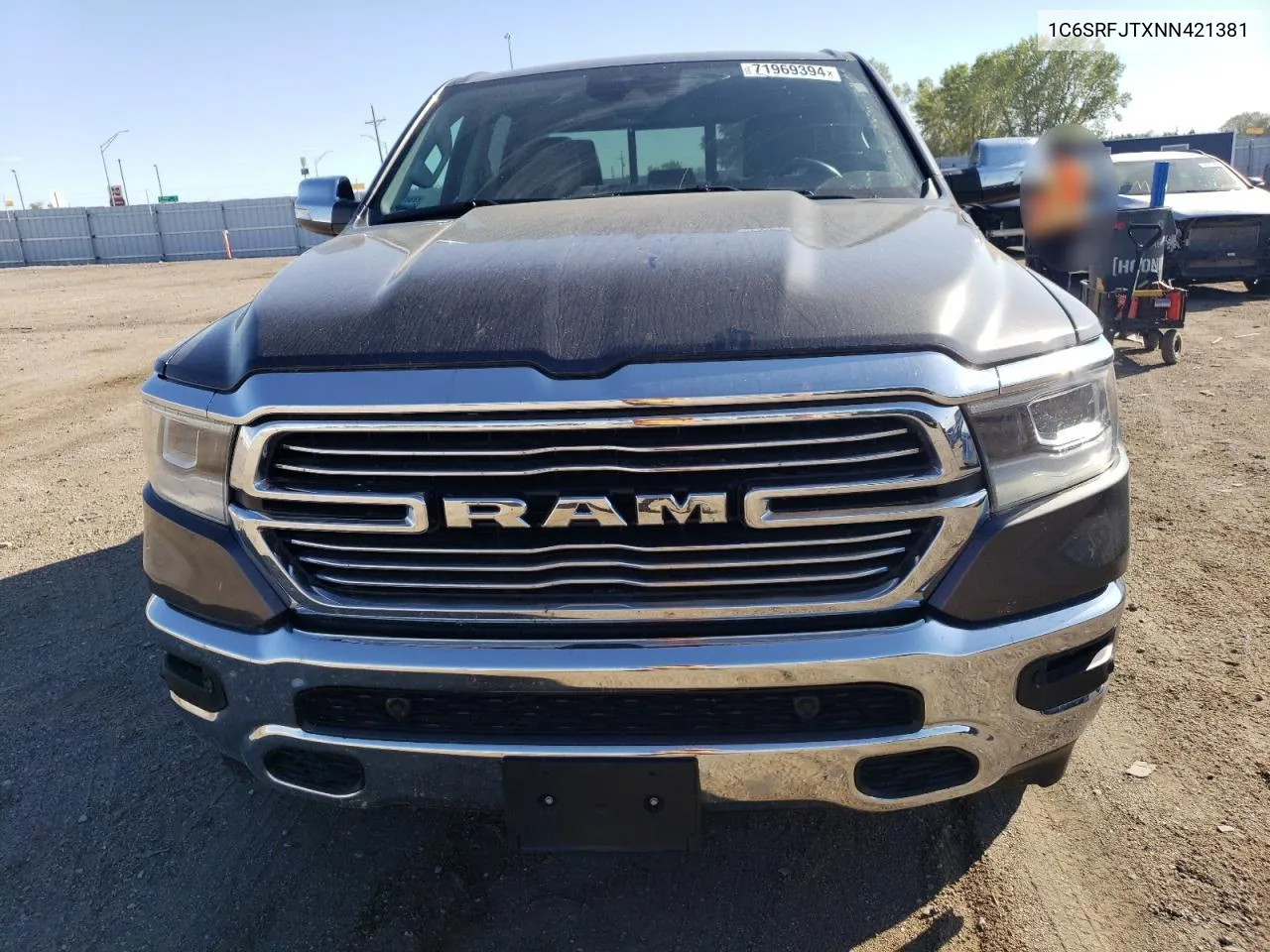 2022 Ram 1500 Laramie VIN: 1C6SRFJTXNN421381 Lot: 71969394