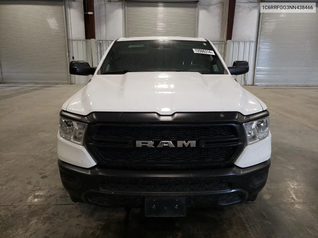 2022 Ram 1500 Tradesman VIN: 1C6RRFGG3NN438466 Lot: 72006314