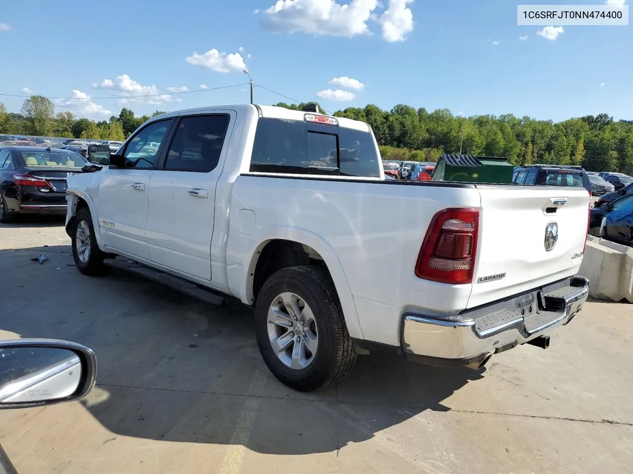 2022 Ram 1500 Laramie VIN: 1C6SRFJT0NN474400 Lot: 72037294