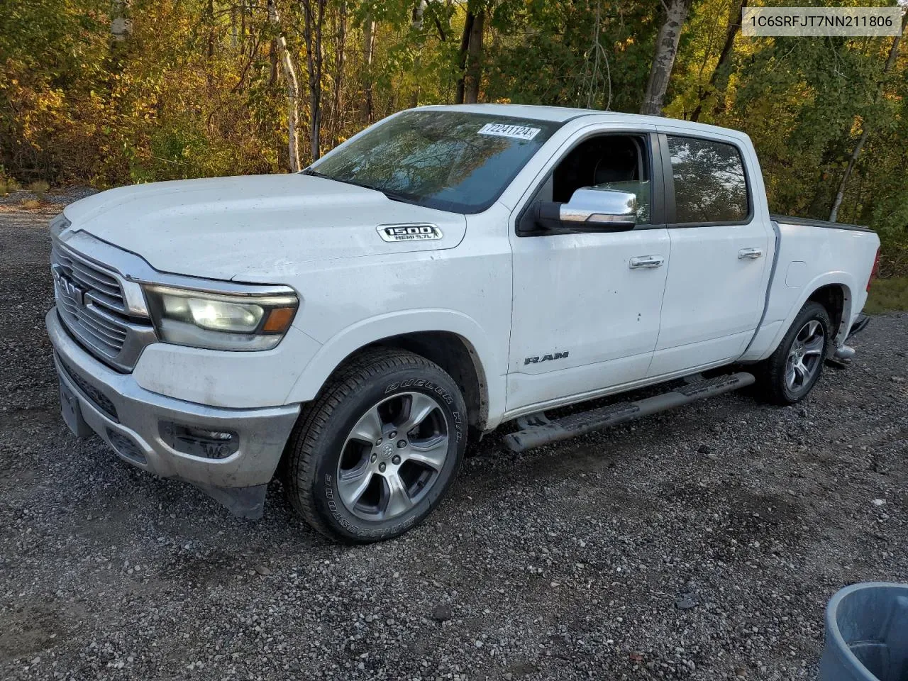 2022 Ram 1500 Laramie VIN: 1C6SRFJT7NN211806 Lot: 72241124