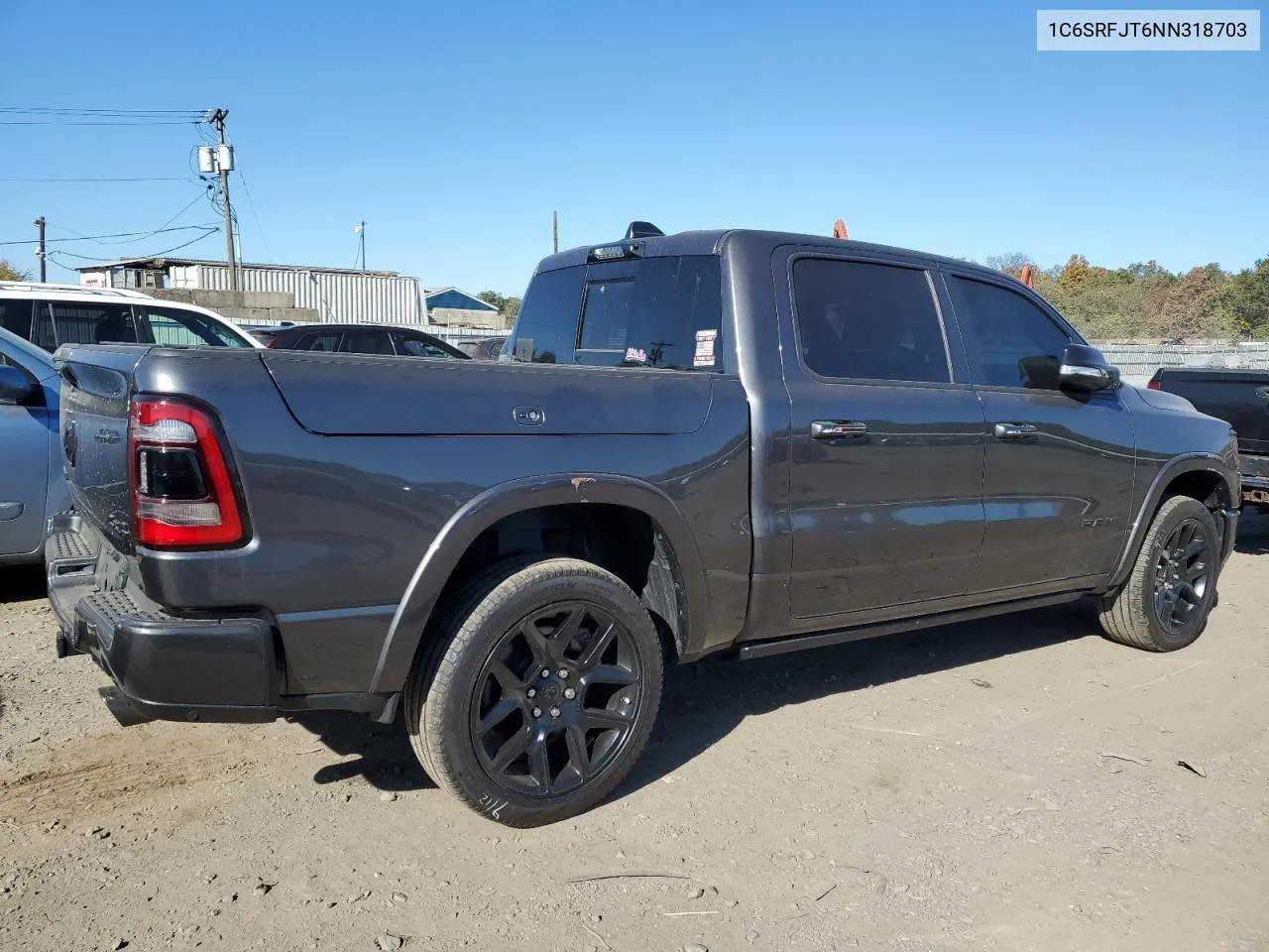 2022 Ram 1500 Laramie VIN: 1C6SRFJT6NN318703 Lot: 72440154