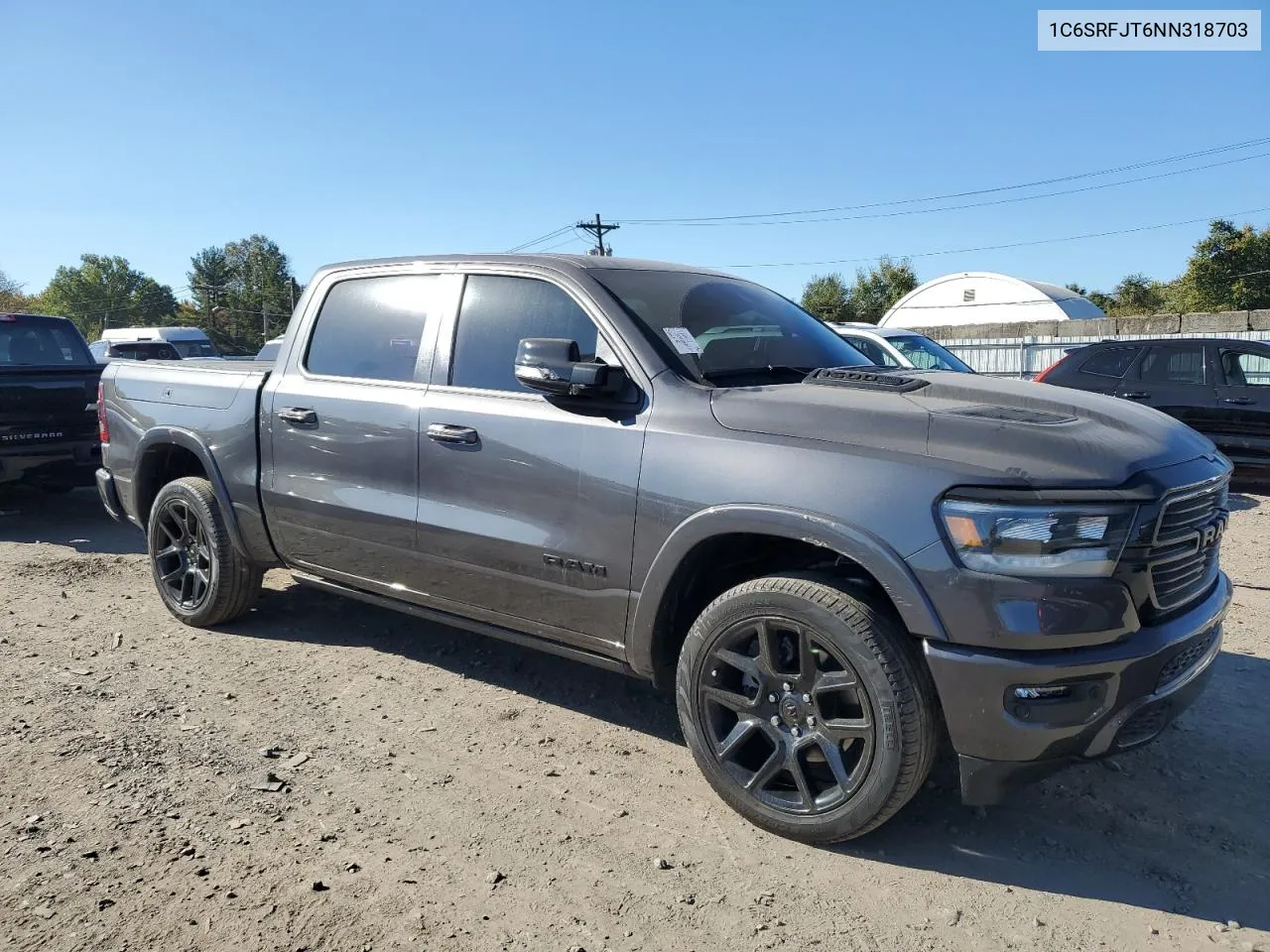 2022 Ram 1500 Laramie VIN: 1C6SRFJT6NN318703 Lot: 72440154