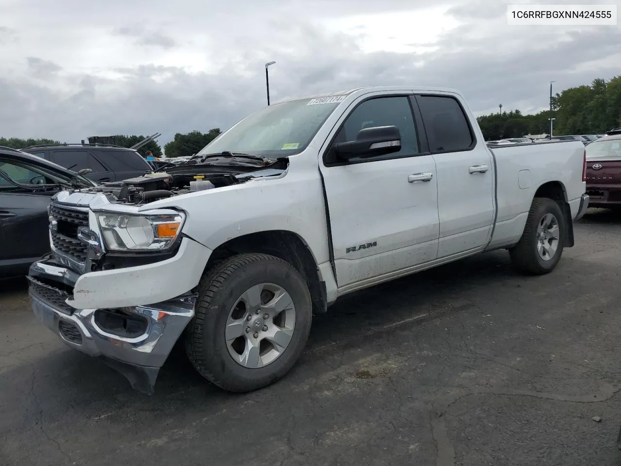 2022 Ram 1500 Big Horn/Lone Star VIN: 1C6RRFBGXNN424555 Lot: 72607174