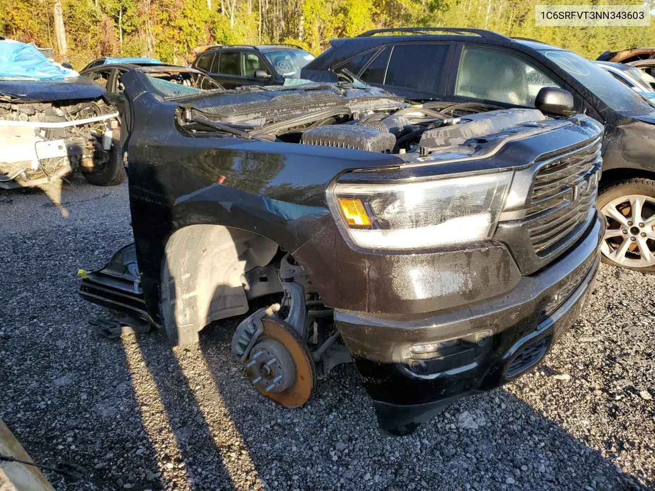 2022 Ram 1500 Sport VIN: 1C6SRFVT3NN343603 Lot: 72629604