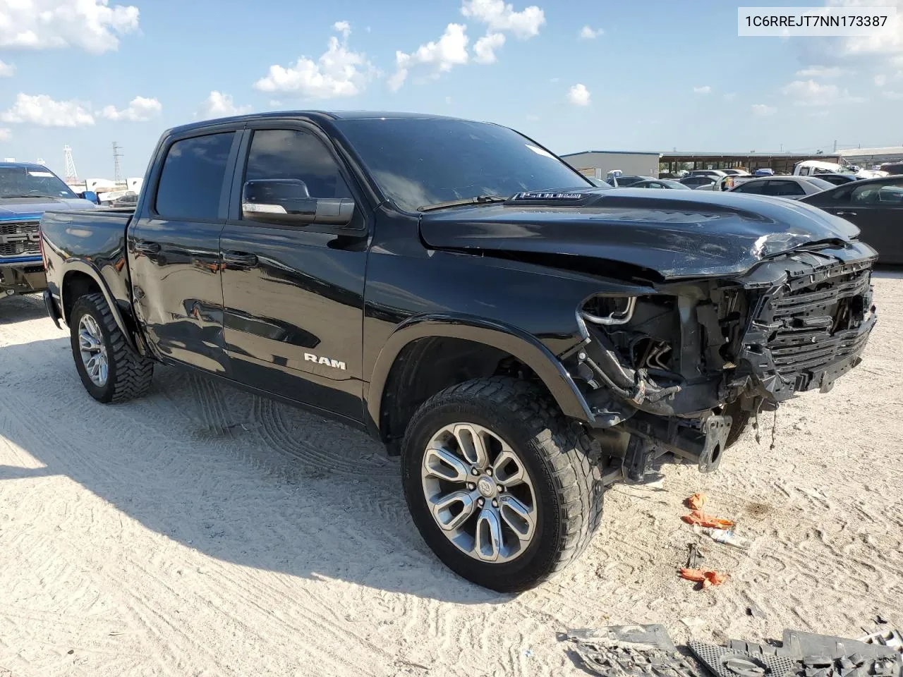 2022 Ram 1500 Laramie VIN: 1C6RREJT7NN173387 Lot: 72777804