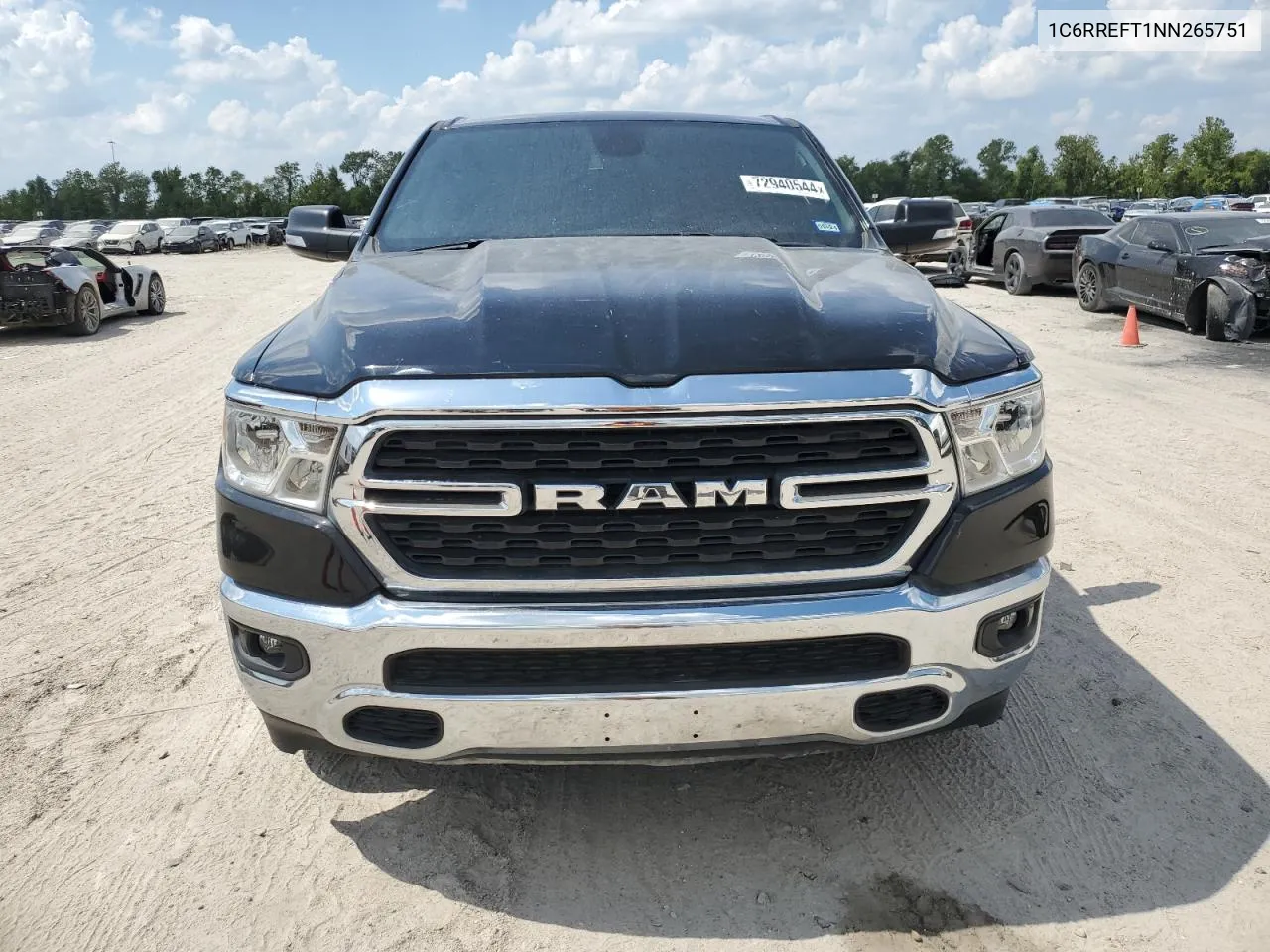 2022 Ram 1500 Big Horn/Lone Star VIN: 1C6RREFT1NN265751 Lot: 72940544