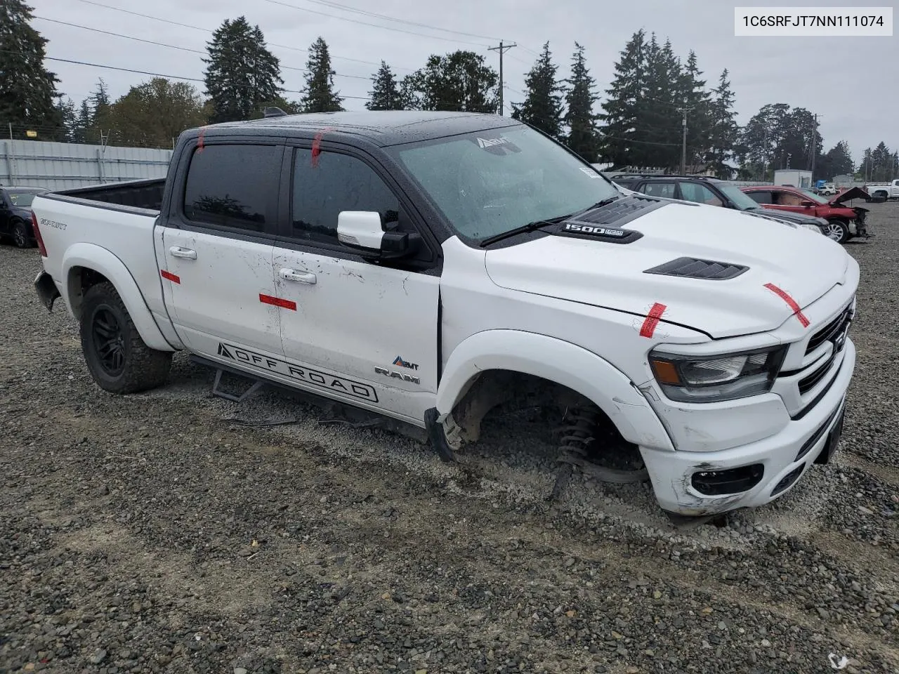 2022 Ram 1500 Laramie VIN: 1C6SRFJT7NN111074 Lot: 73053524