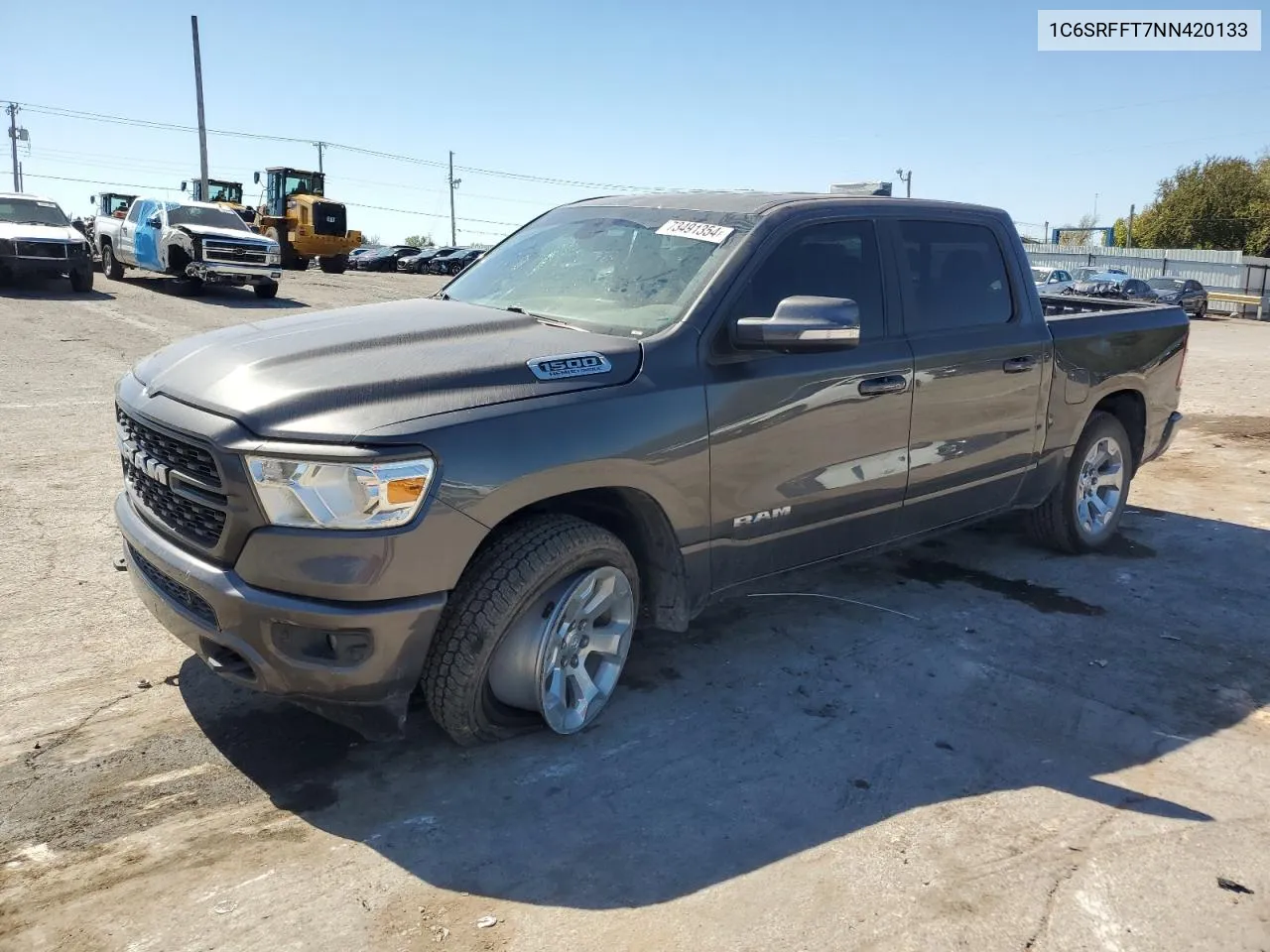 2022 Ram 1500 Big Horn/Lone Star VIN: 1C6SRFFT7NN420133 Lot: 73491354