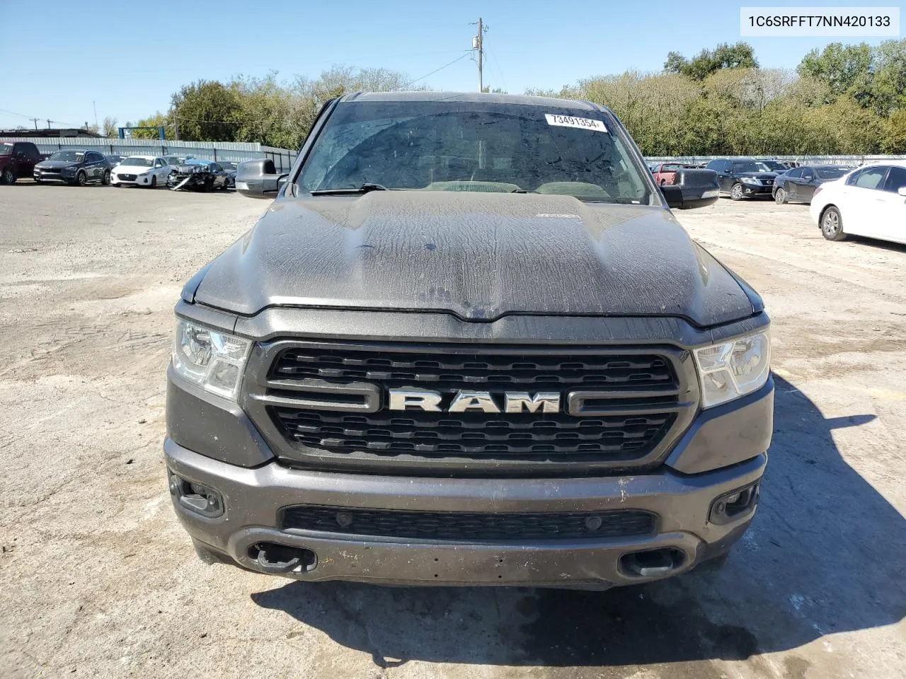 2022 Ram 1500 Big Horn/Lone Star VIN: 1C6SRFFT7NN420133 Lot: 73491354