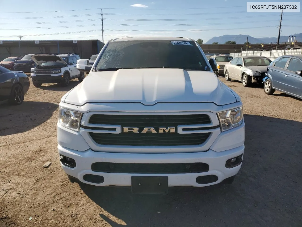 2022 Ram 1500 Laramie VIN: 1C6SRFJT5NN237532 Lot: 73538744