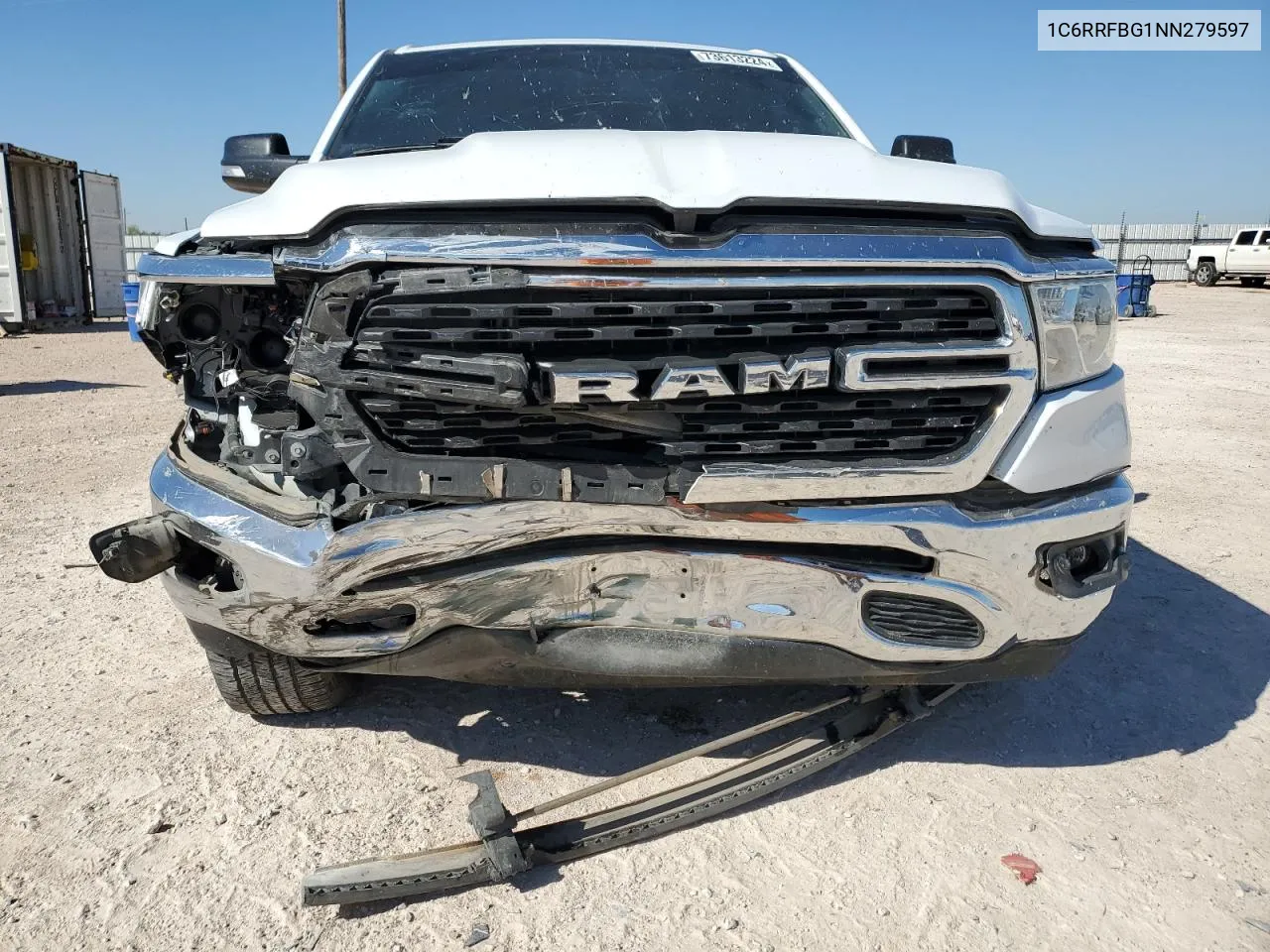 2022 Ram 1500 Big Horn/Lone Star VIN: 1C6RRFBG1NN279597 Lot: 73613224