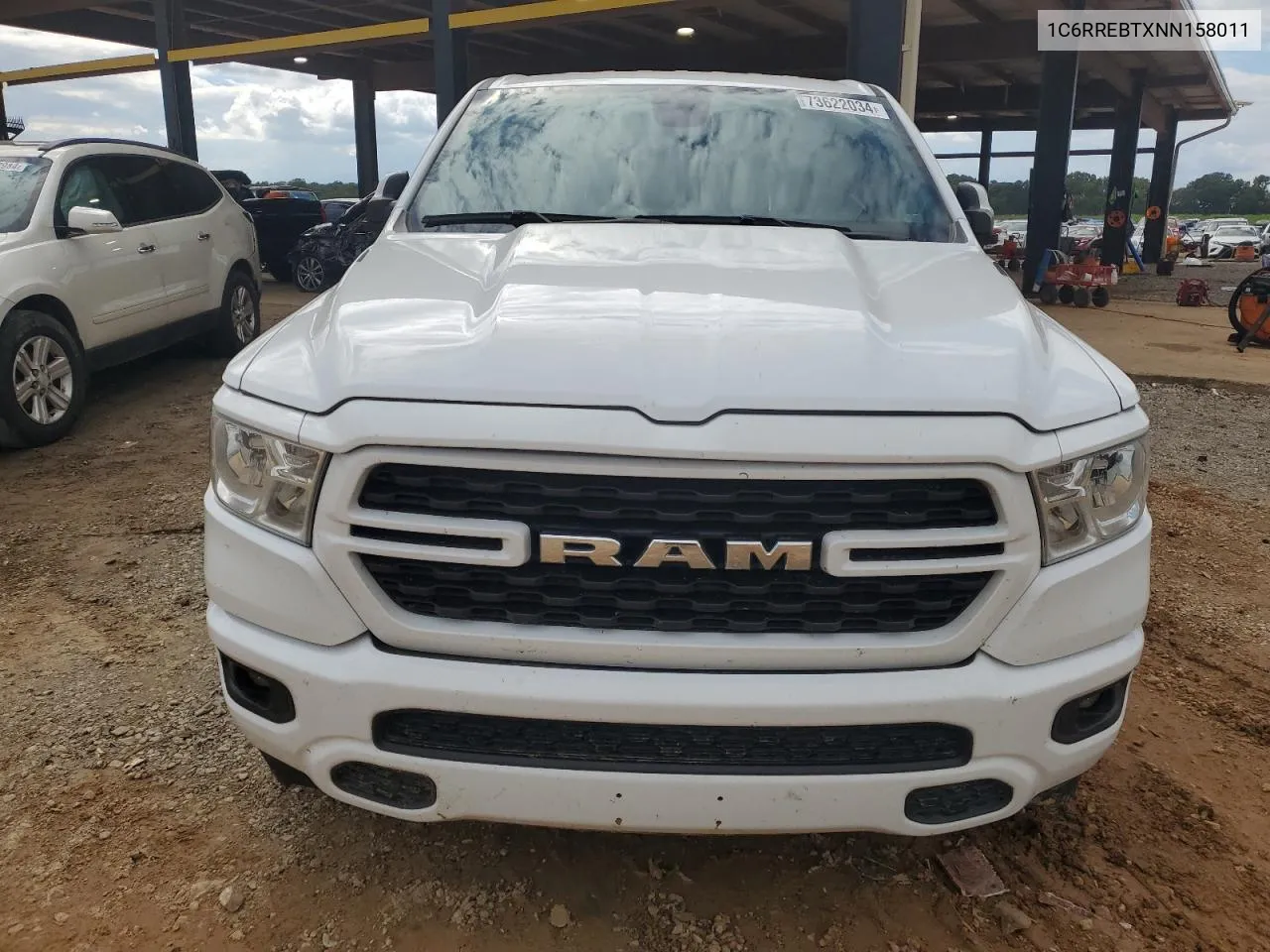 2022 Ram 1500 Big Horn/Lone Star VIN: 1C6RREBTXNN158011 Lot: 73622034