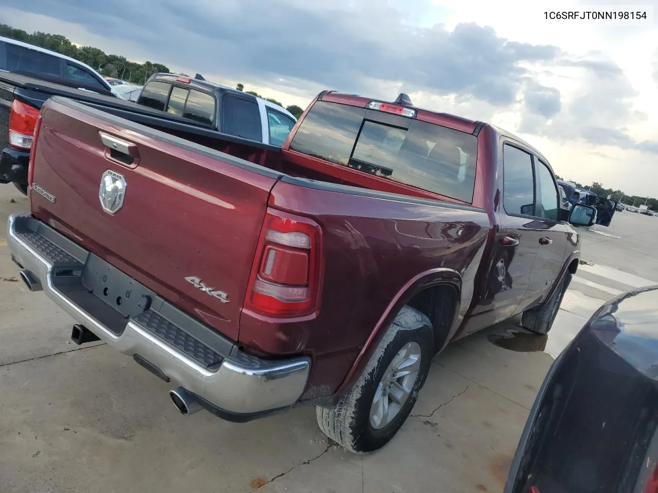 2022 Ram 1500 Laramie VIN: 1C6SRFJT0NN198154 Lot: 73778004