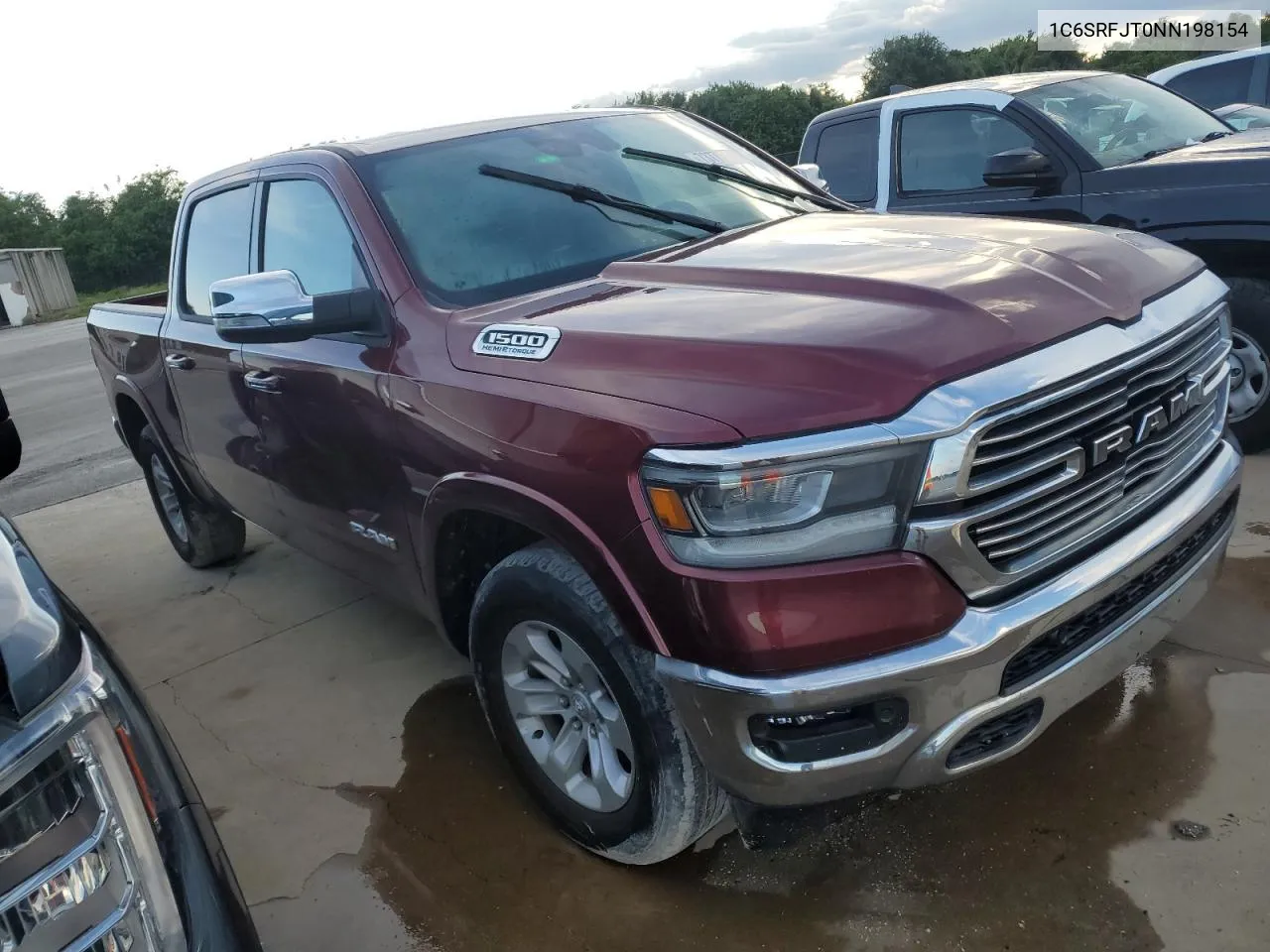 2022 Ram 1500 Laramie VIN: 1C6SRFJT0NN198154 Lot: 73778004