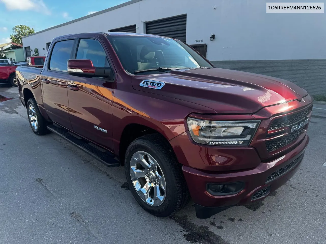 2022 Ram 1500 Big Horn/Lone Star VIN: 1C6RREFM4NN126626 Lot: 73824414