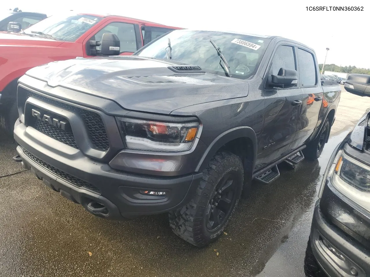 2022 Ram 1500 Rebel VIN: 1C6SRFLT0NN360362 Lot: 73886594