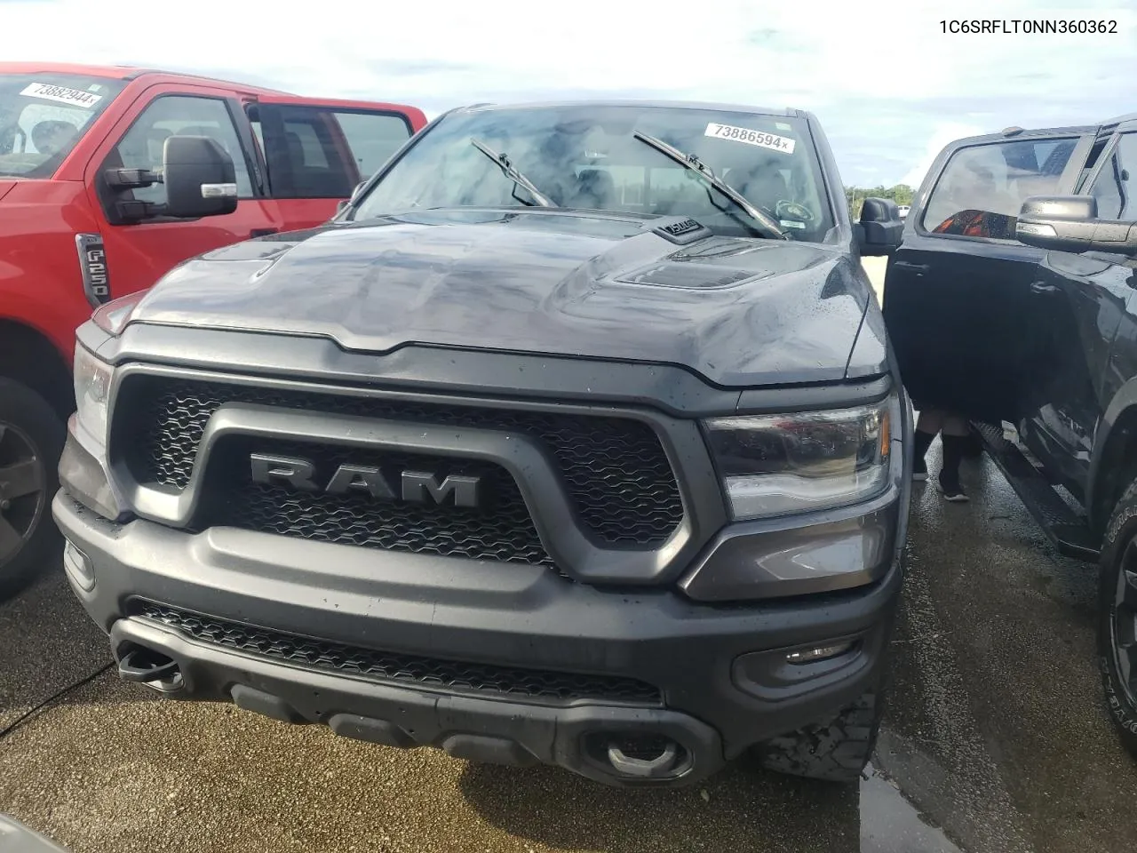 2022 Ram 1500 Rebel VIN: 1C6SRFLT0NN360362 Lot: 73886594