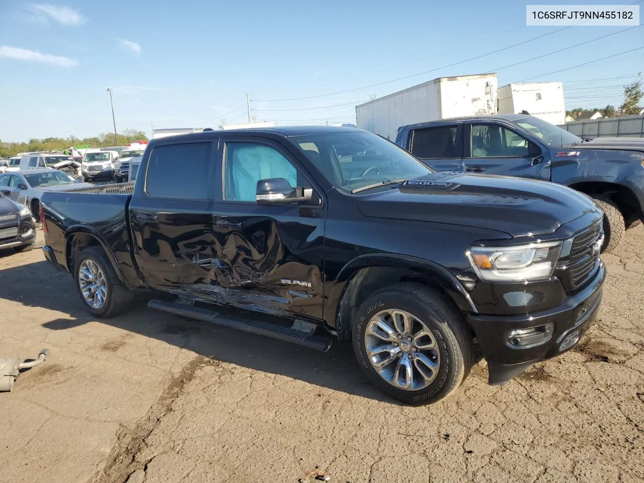 2022 Ram 1500 Laramie VIN: 1C6SRFJT9NN455182 Lot: 74462434