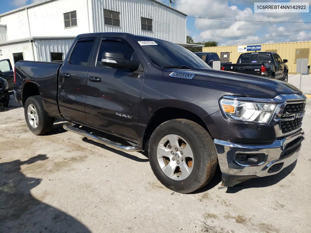 2022 Ram 1500 Big Horn/Lone Star VIN: 1C6RREBT4NN142922 Lot: 74474744