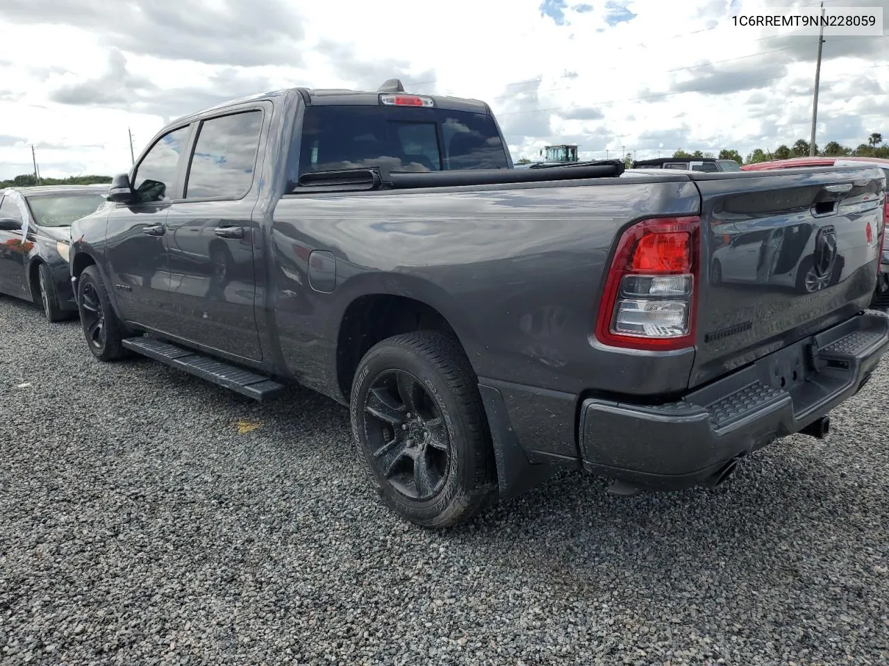 2022 Ram 1500 Big Horn/Lone Star VIN: 1C6RREMT9NN228059 Lot: 74481494