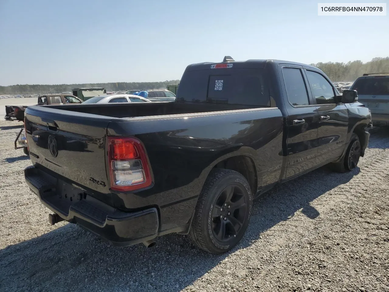 2022 Ram 1500 Big Horn/Lone Star VIN: 1C6RRFBG4NN470978 Lot: 74541604