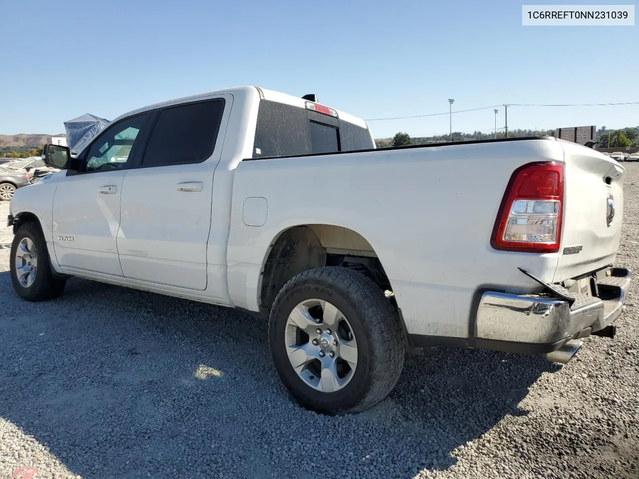 2022 Ram 1500 Big Horn/Lone Star VIN: 1C6RREFT0NN231039 Lot: 74587994