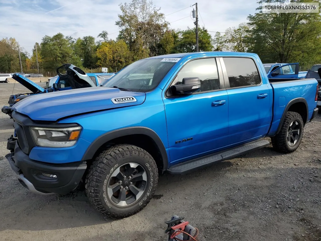 2022 Ram 1500 Rebel VIN: 1C6RRFLGXNN353176 Lot: 74766564