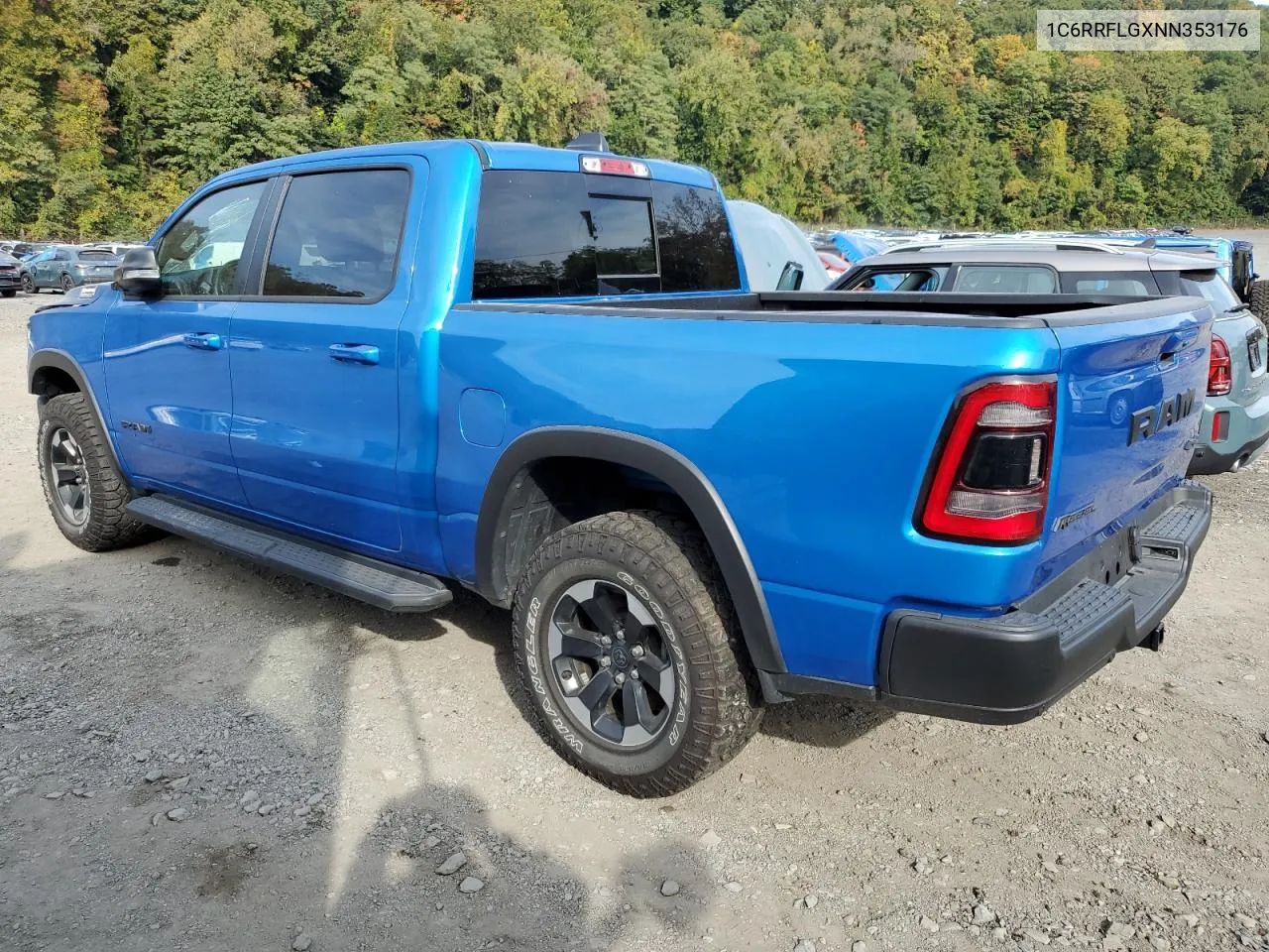 2022 Ram 1500 Rebel VIN: 1C6RRFLGXNN353176 Lot: 74766564