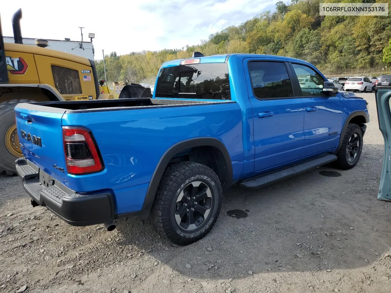 2022 Ram 1500 Rebel VIN: 1C6RRFLGXNN353176 Lot: 74766564