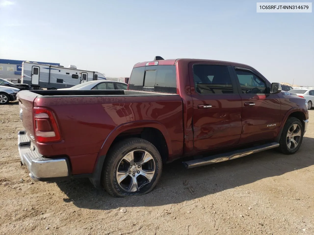 2022 Ram 1500 Laramie VIN: 1C6SRFJT4NN314679 Lot: 74917994